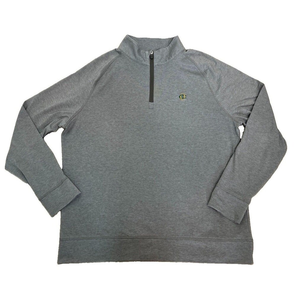 G/Fore Pullover Men's Sz L  1/4 Zip Long Sleeve Golf Performance G4 Logo Read